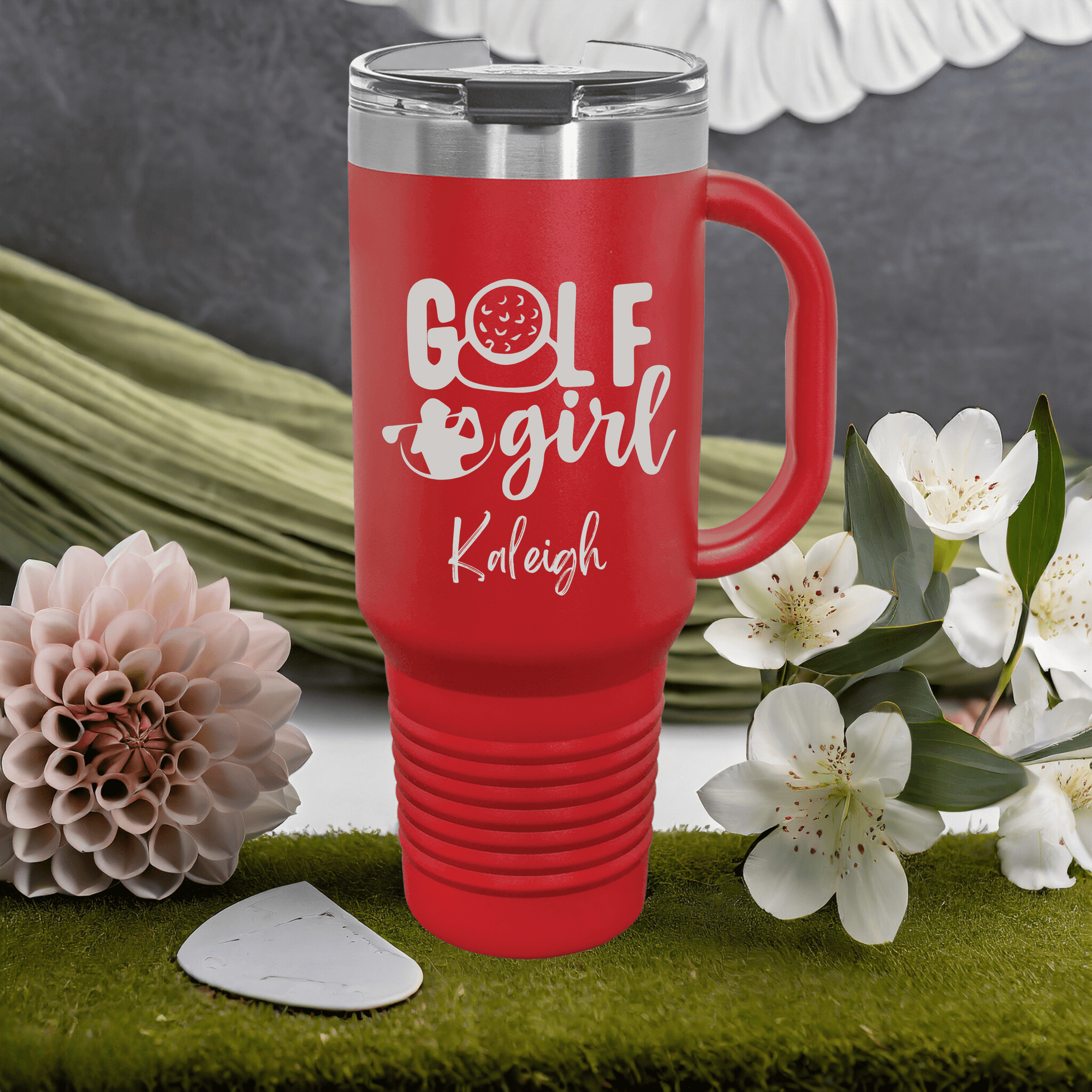 Stylish Mom's Birdie Buddy Tumbler with golf-themed design

golf mom tumbler