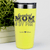 Yellow Golf Mom Tumbler With Greatest Mom By Par Design