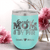 Teal Golf Mom Wine Tumbler With Greatest Mom By Par Design