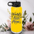 Yellow Mothers Day Water Bottle With Greatest Mom In The World Design