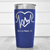 Blue Nurse Tumbler With Heartbeat Design Design