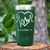 Green Nurse Tumbler With Heartbeat Design Design