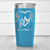 Light Blue Nurse Tumbler With Heartbeat Design Design