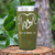 Military Green Nurse Tumbler With Heartbeat Design Design