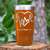 Orange Nurse Tumbler With Heartbeat Design Design