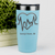 Teal Nurse Tumbler With Heartbeat Design Design