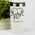 White Nurse Tumbler With Heartbeat Design Design