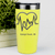 Yellow Nurse Tumbler With Heartbeat Design Design