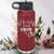 Maroon Mothers Day Water Bottle With Home Is Where Mom Is Design