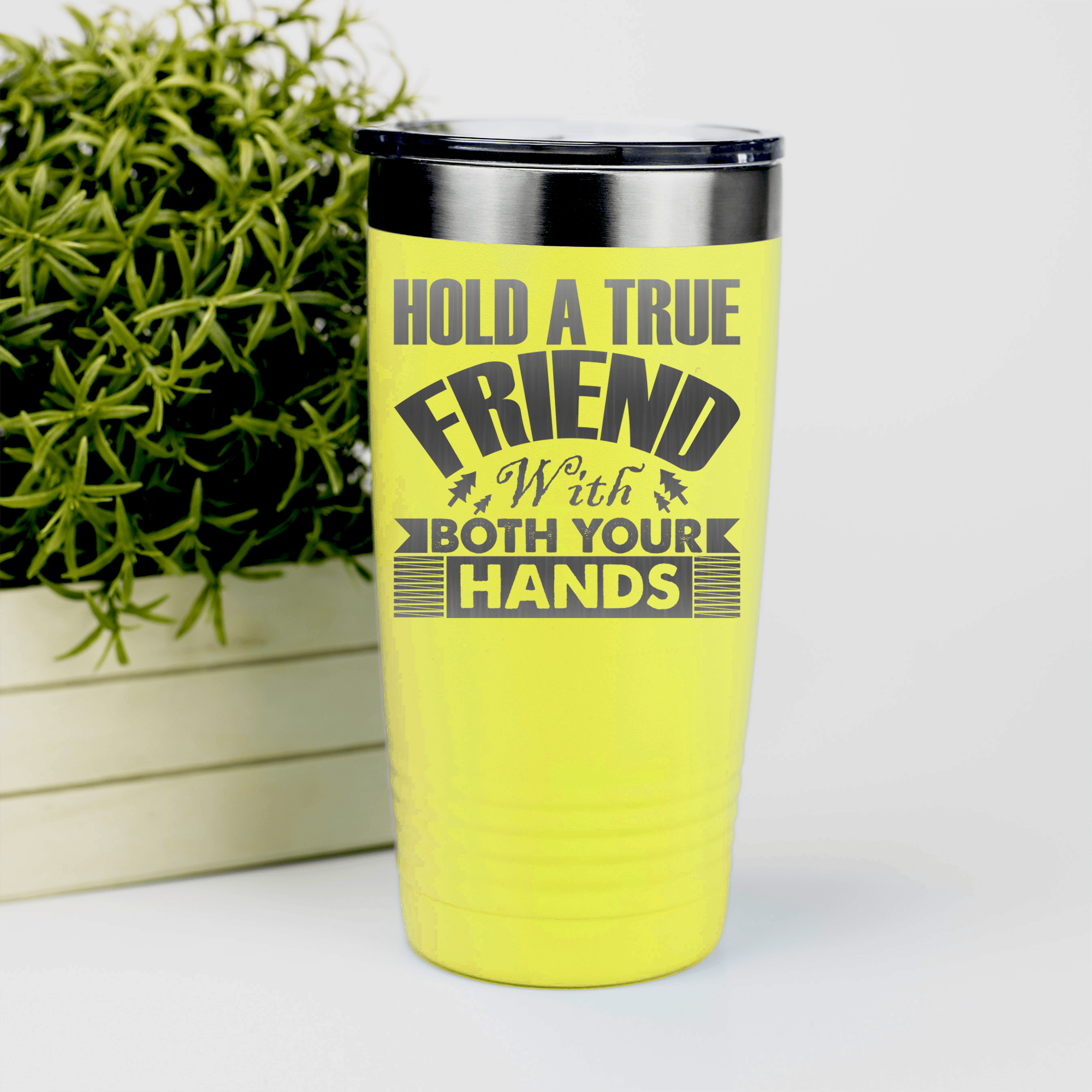 Yellow Best Friend tumbler Hug Your Friend