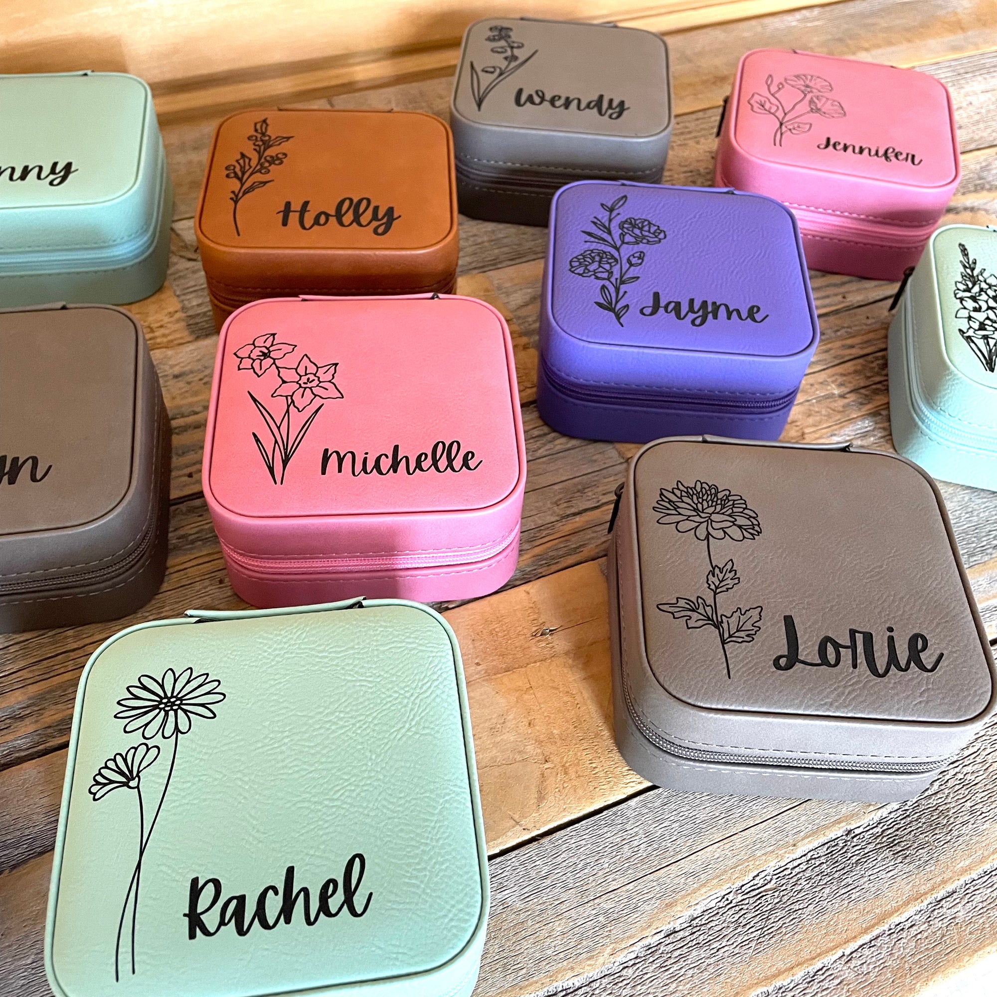 Birth Month Personalized Jewelry Box