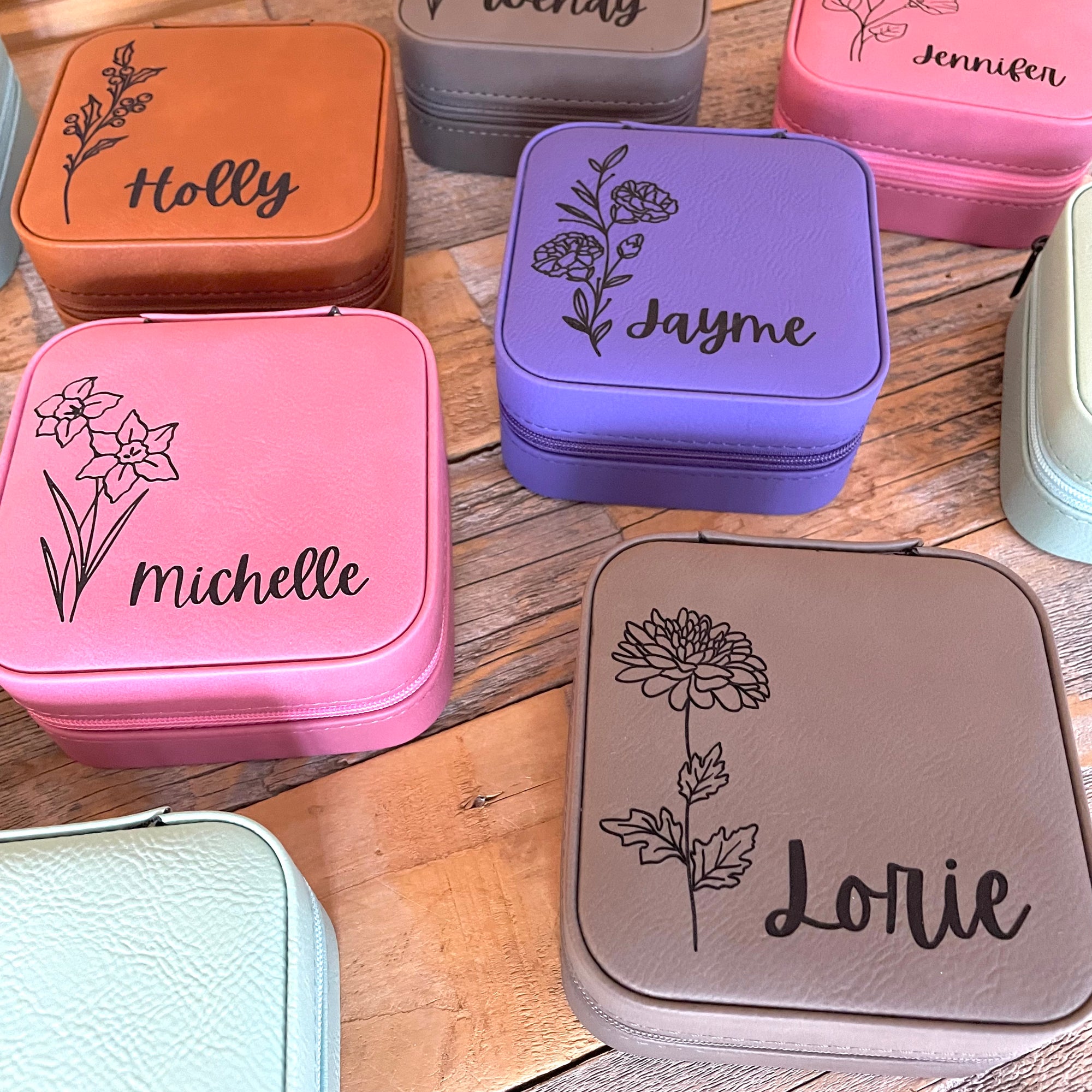 Birth Month Personalized Jewelry Box