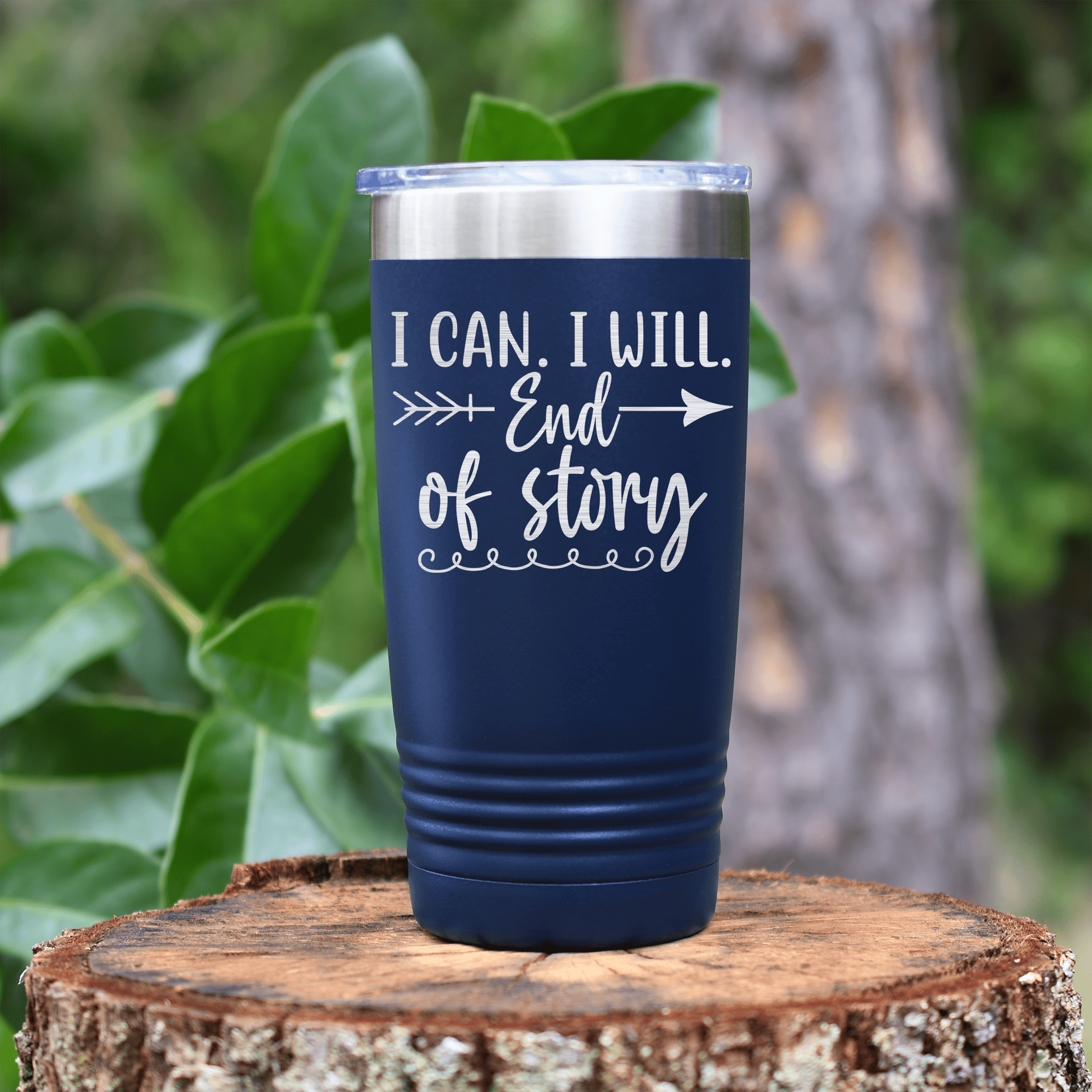 Navy pickelball tumbler I Can And I Will