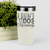 White pickelball tumbler I Dont Do Mornings