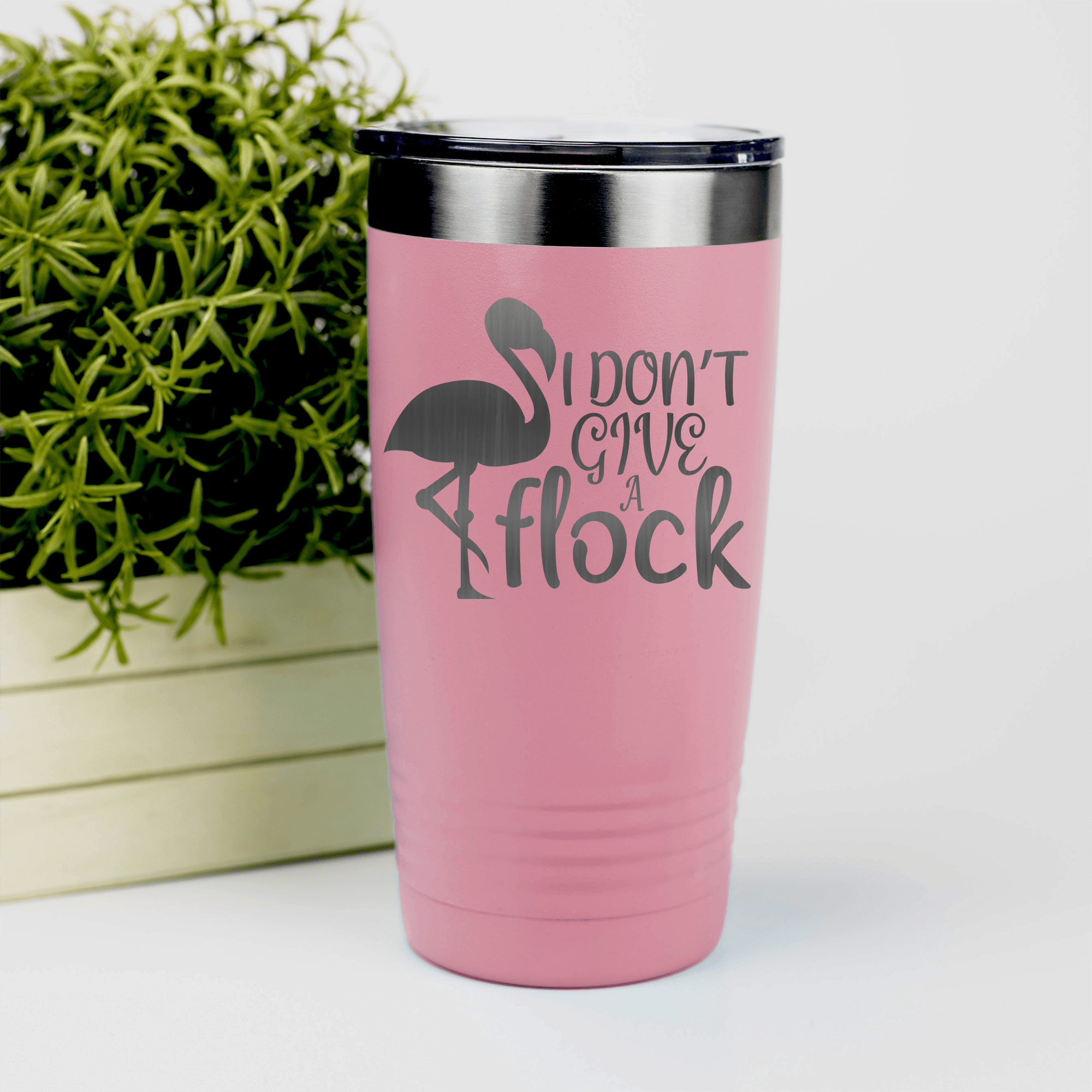 Salmon pickelball tumbler I Dont Give A Flock