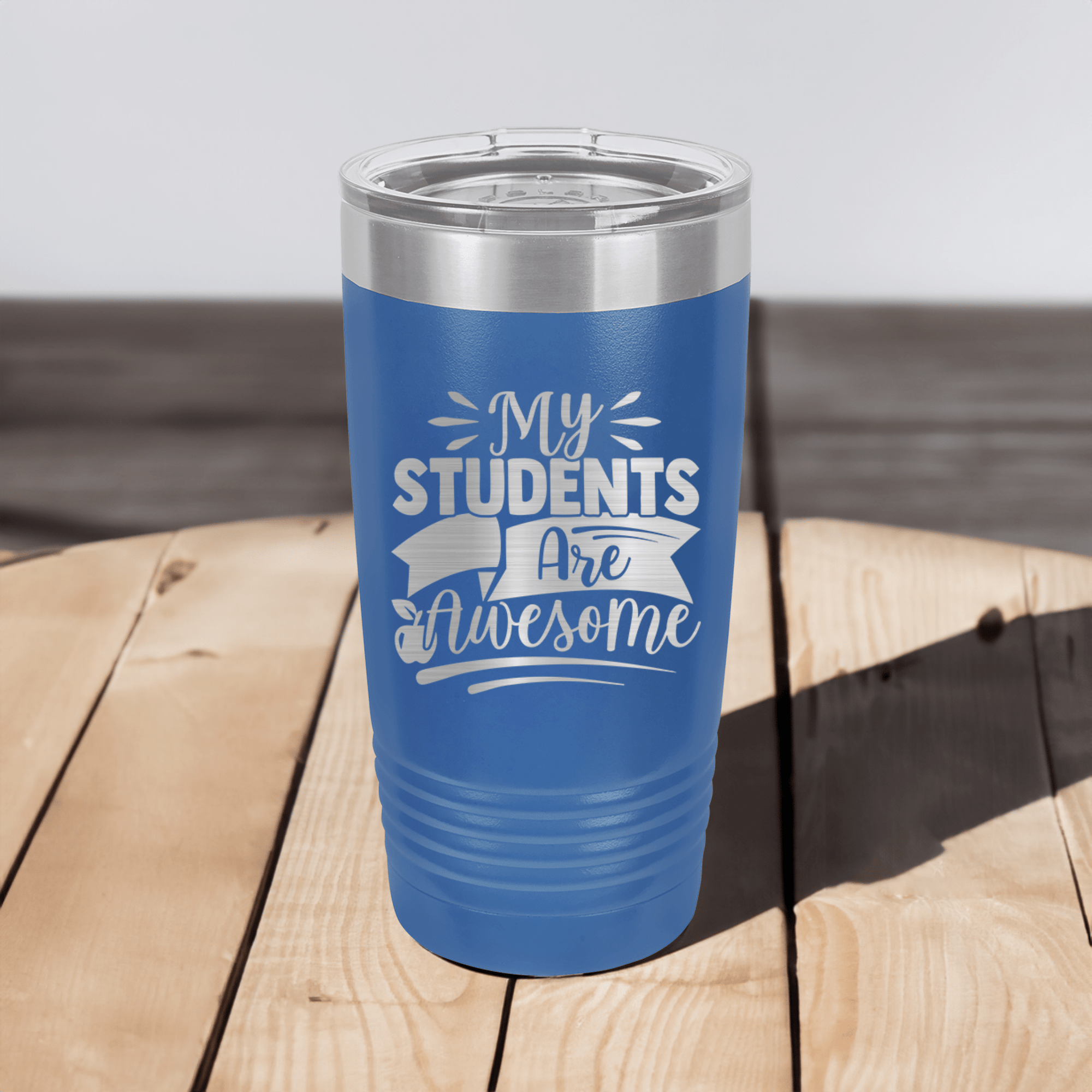 Funny I Have Awesome Students Ringed Tumbler