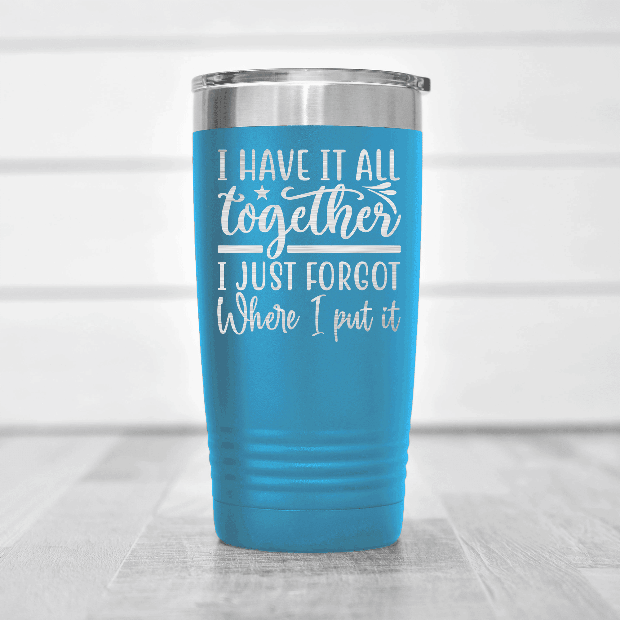 Light Blue pickelball tumbler I Lose Everything