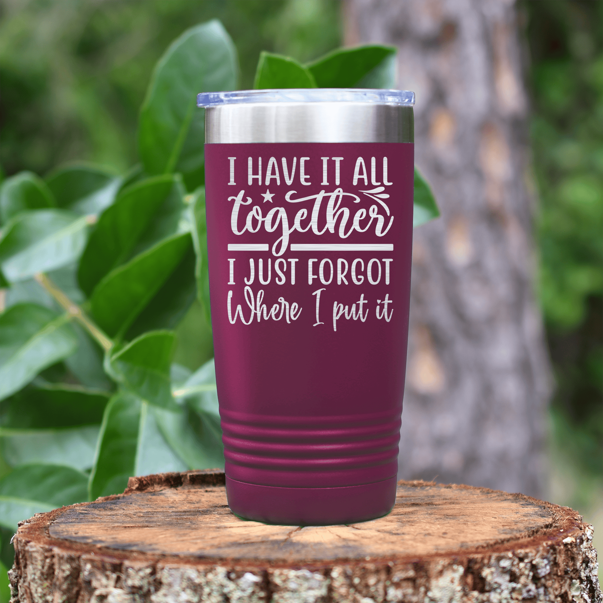 Maroon pickelball tumbler I Lose Everything