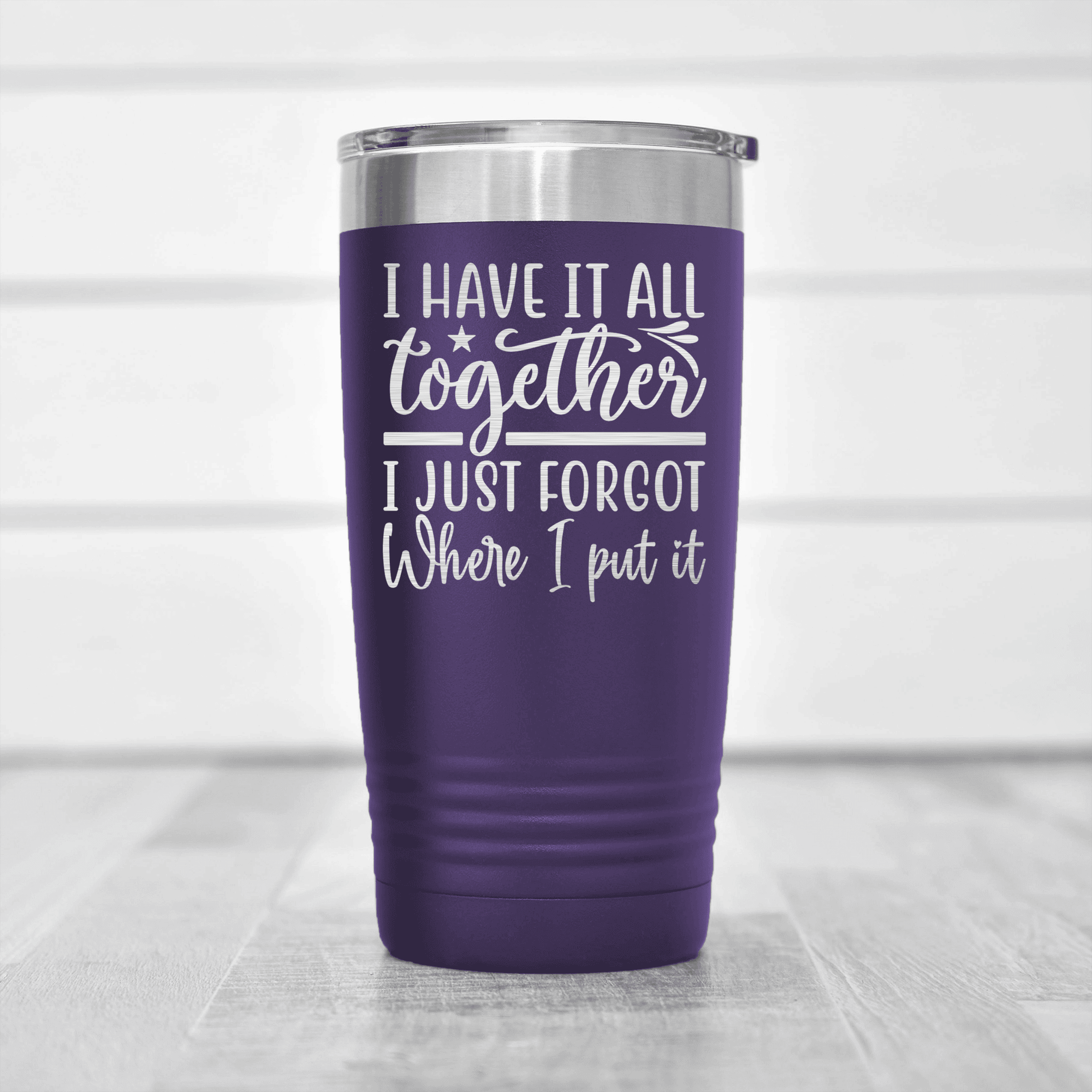 Purple pickelball tumbler I Lose Everything