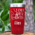 Red Baseball Mom Tumbler With I Only Raise Ballers Design