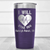 Purple Nurse Tumbler With I Will Stab You Design