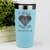 Teal Nurse Tumbler With I Will Stab You Design