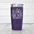 Purple pickelball tumbler I Wake Up Flawless