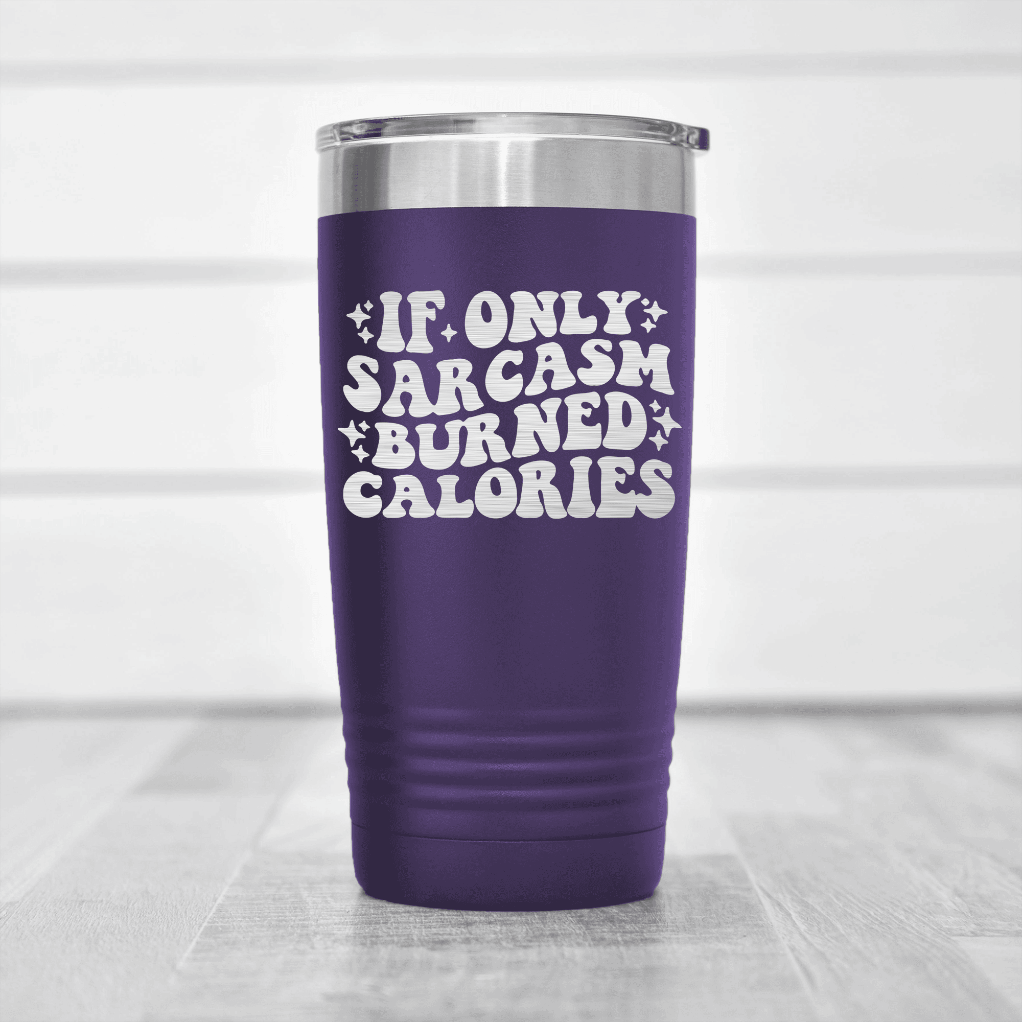 Purple pickelball tumbler If Sarcasm Burned Calories