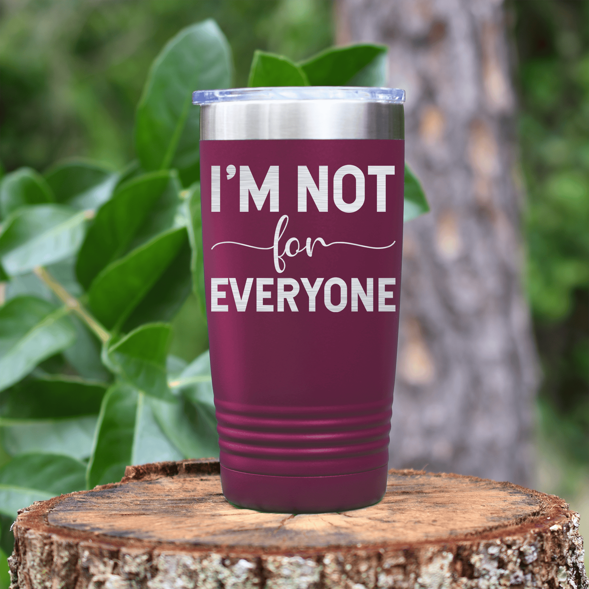 Maroon pickelball tumbler Im Not For Everyone