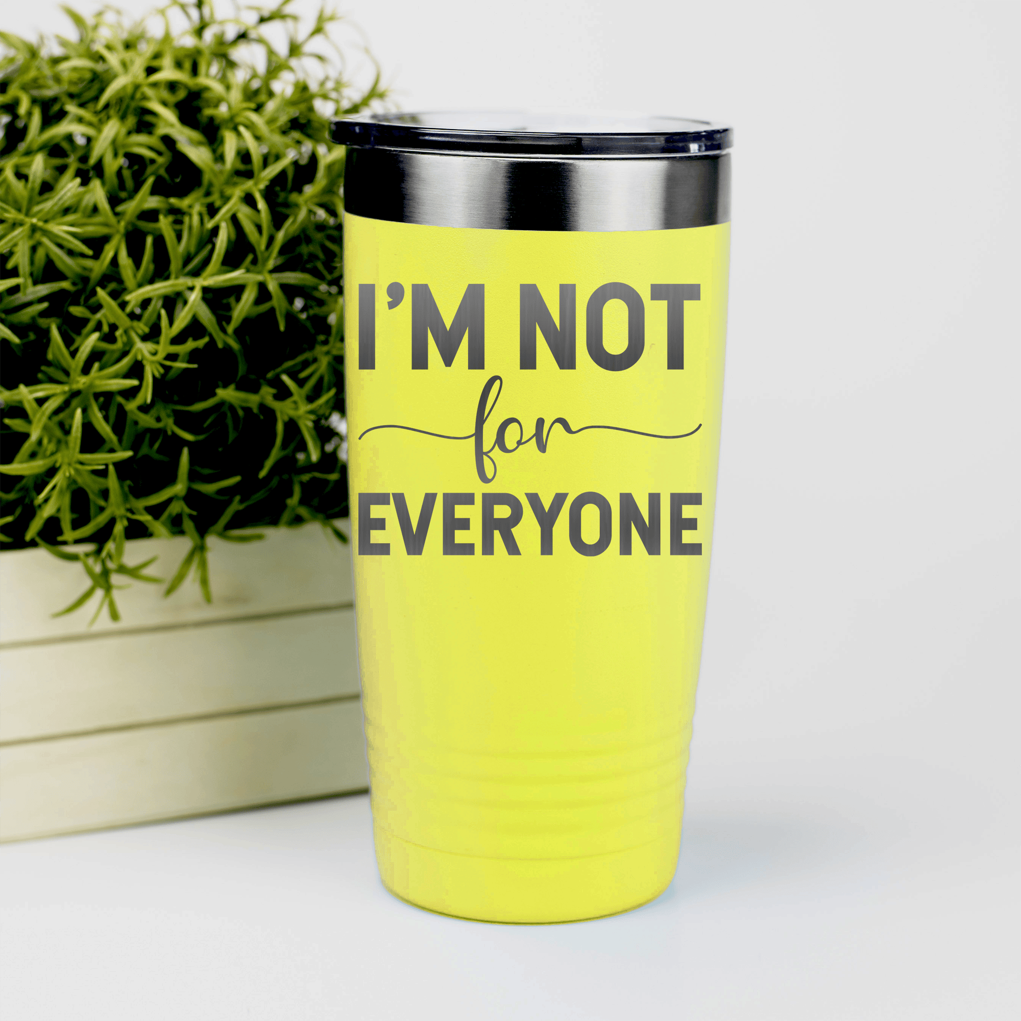 Yellow pickelball tumbler Im Not For Everyone