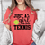 Just A Girl Loving Tennis Womens T Shirt