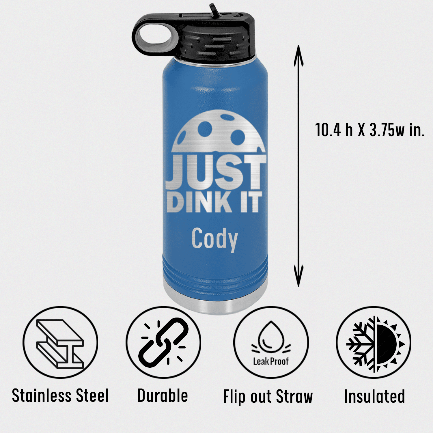 Just Dink It Water Bottle