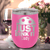 Pink Pickleball Wine Tumbler With Just Dink It Design