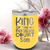 Yellow Pickleball Wine Tumbler With King Of The Pickleball Court Design