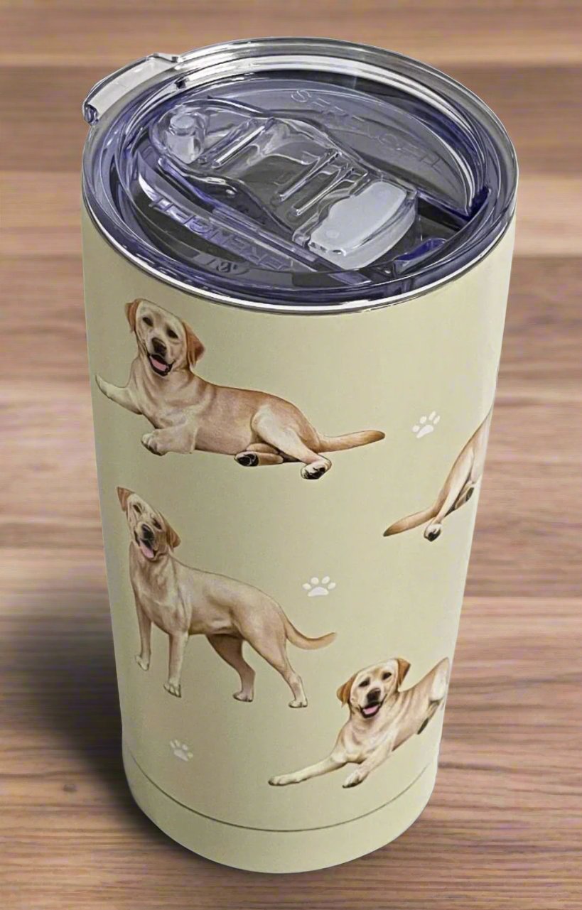 Labrador Retriever Insulated Coffee Tumbler Top View