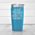 Light Blue pickelball tumbler Leave Me Alone