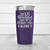 Purple pickelball tumbler Leave Me Alone