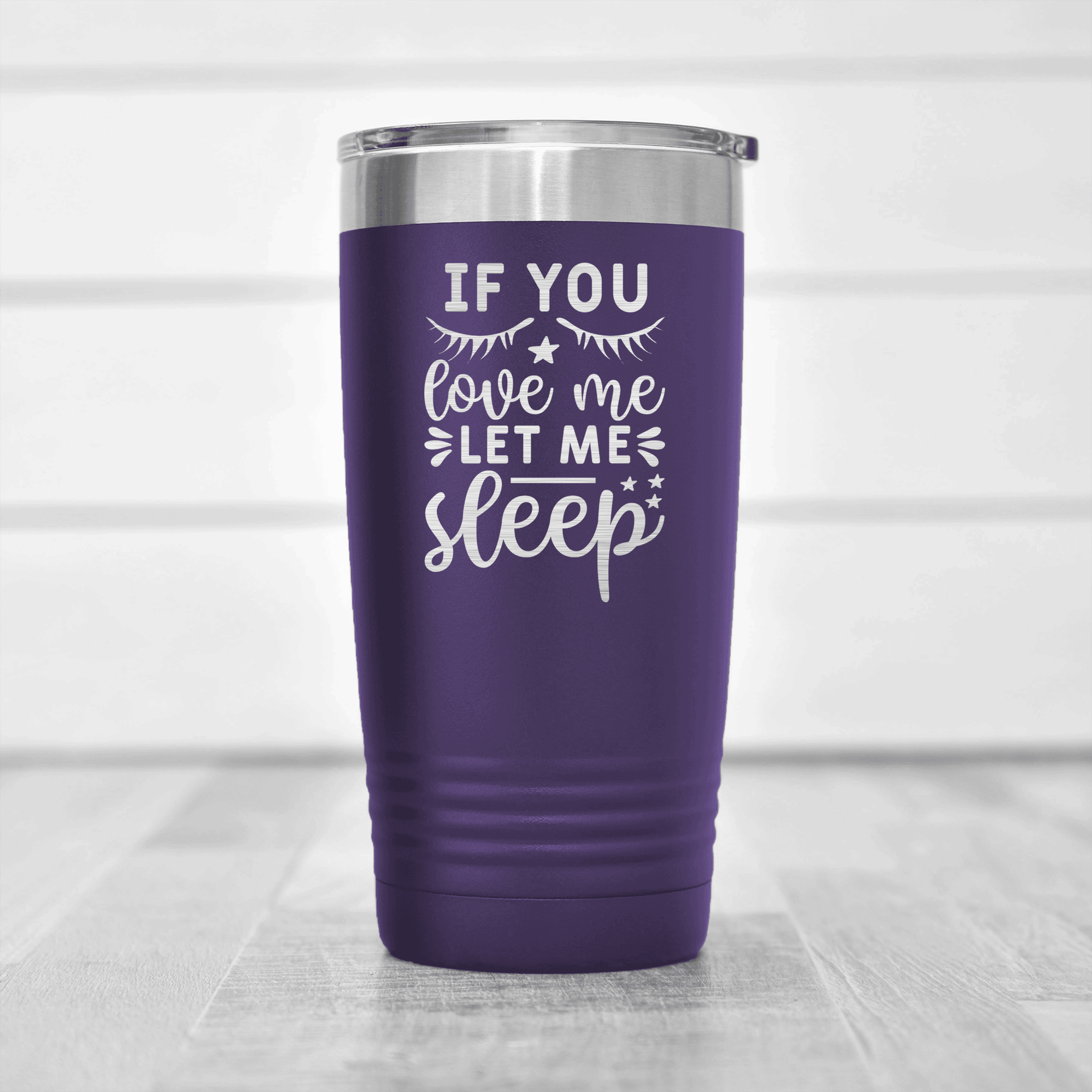 Purple pickelball tumbler Let Me Sleep