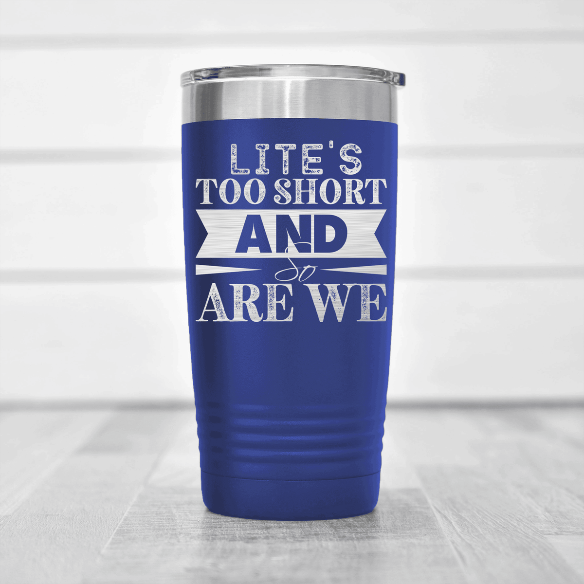 Blue Best Friend tumbler Lifes Too Short