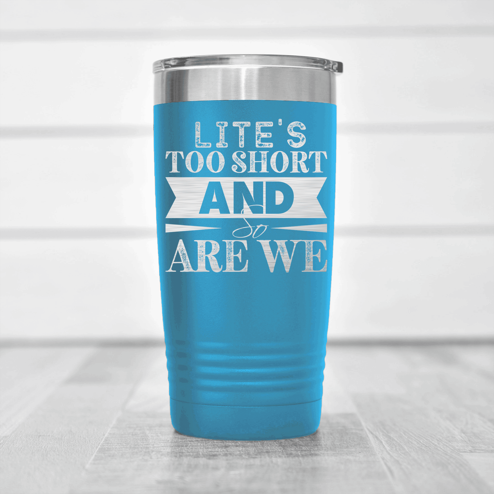 Light Blue Best Friend tumbler Lifes Too Short