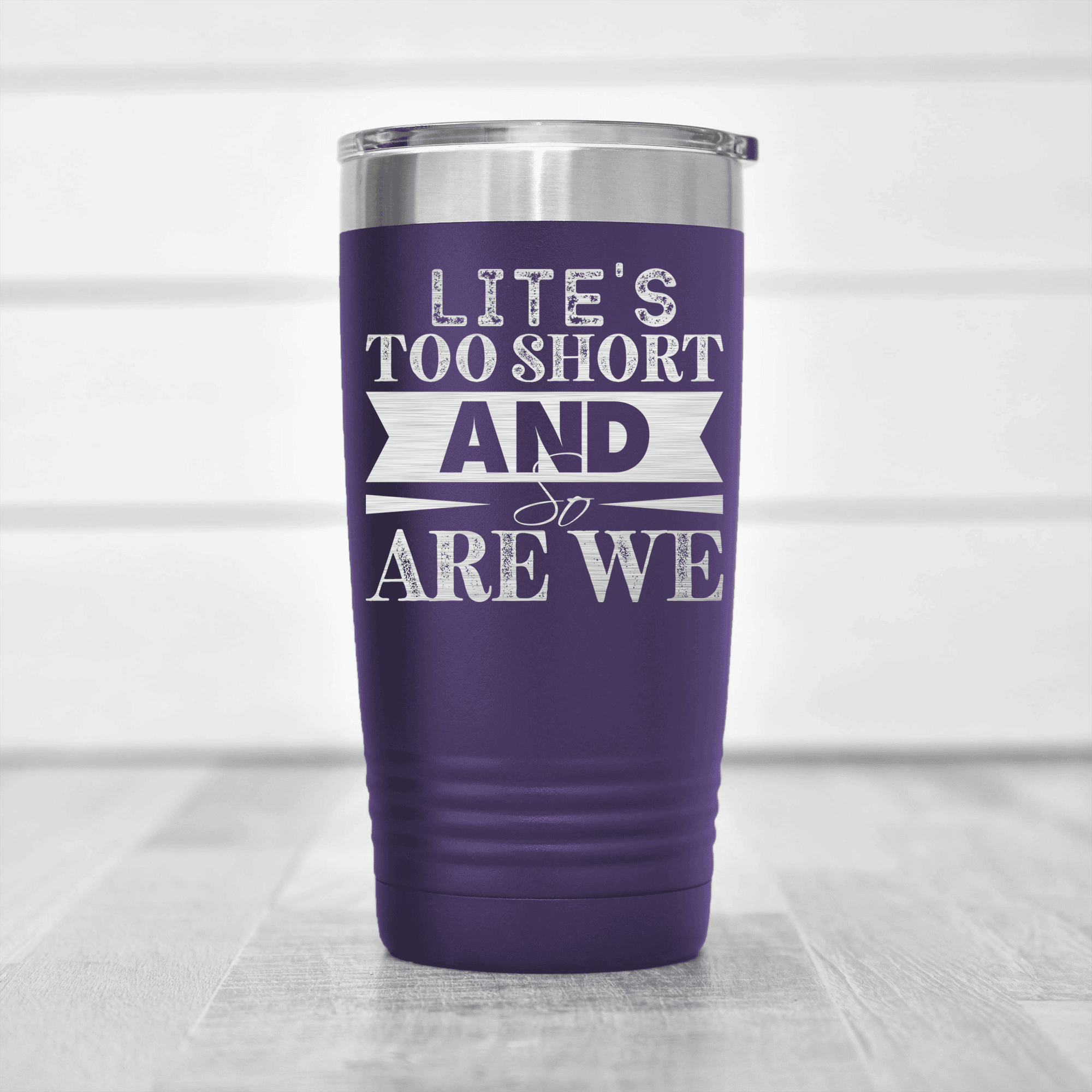 Purple Best Friend tumbler Lifes Too Short