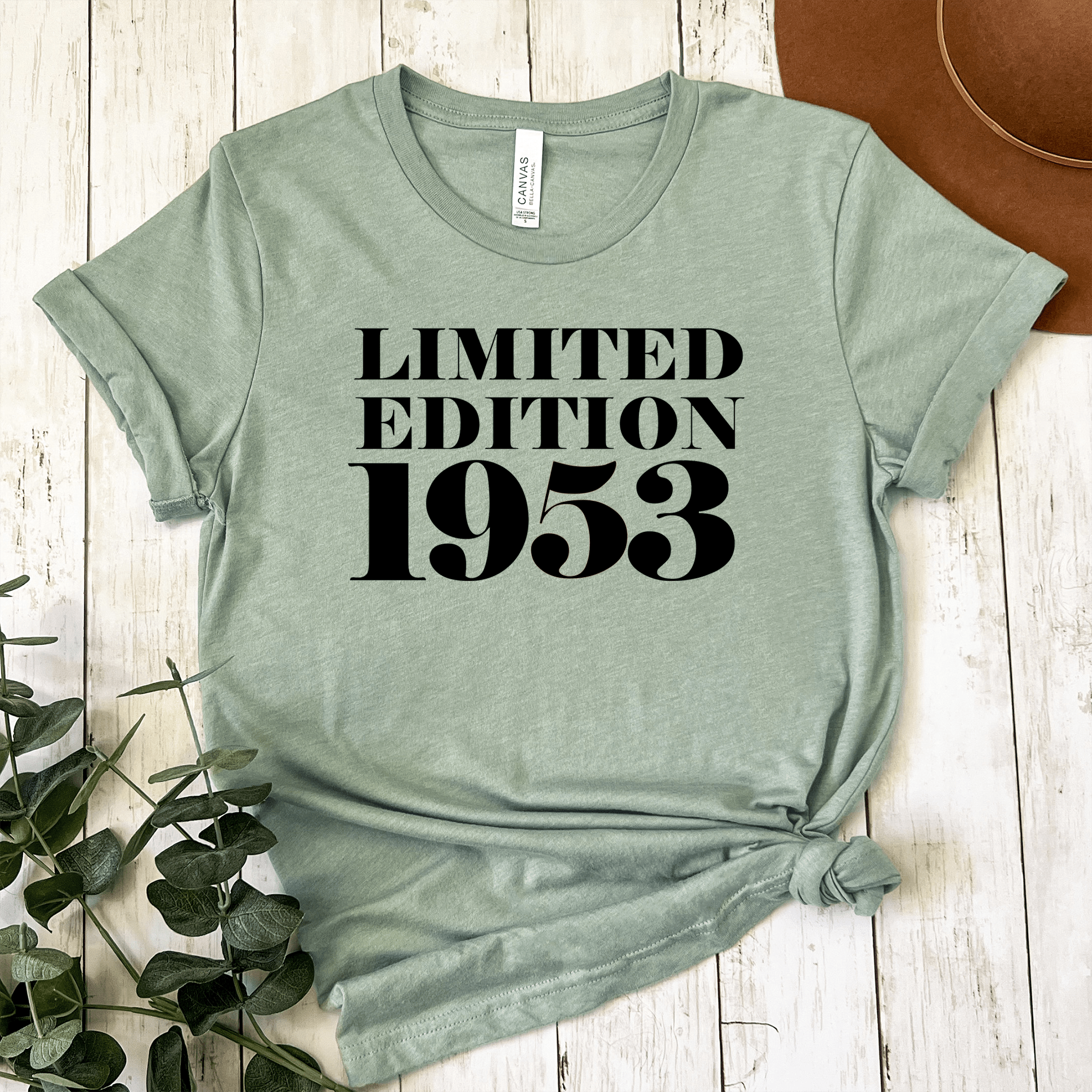 Womens Light Green T Shirt with Limited-Edition-1953 design