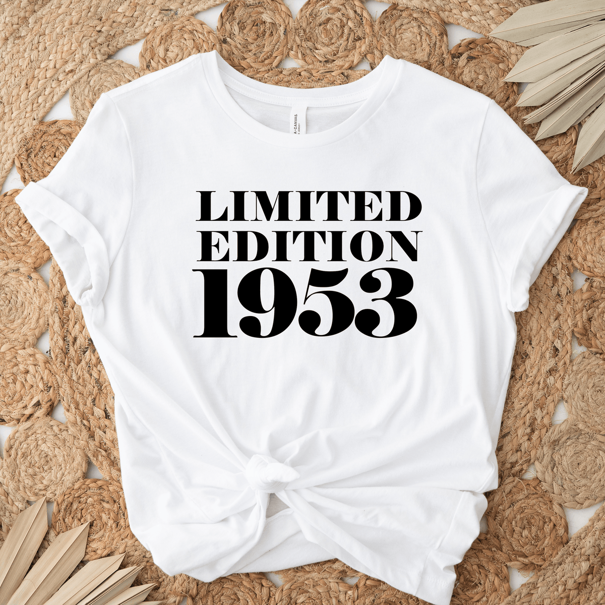 Womens White T Shirt with Limited-Edition-1953 design