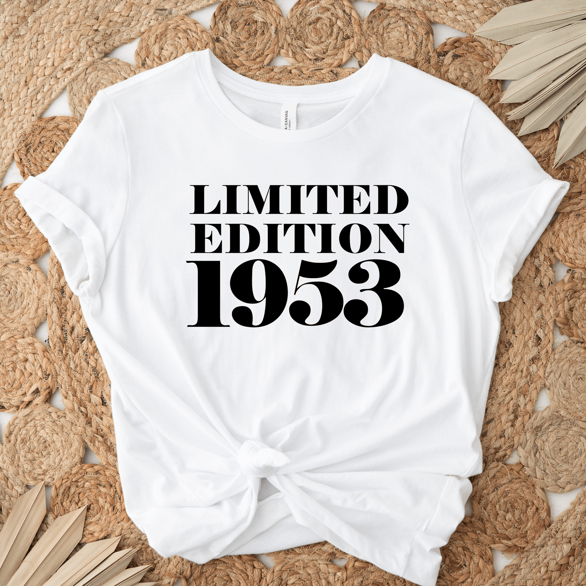 Womens White T Shirt with Limited-Edition-1953 design