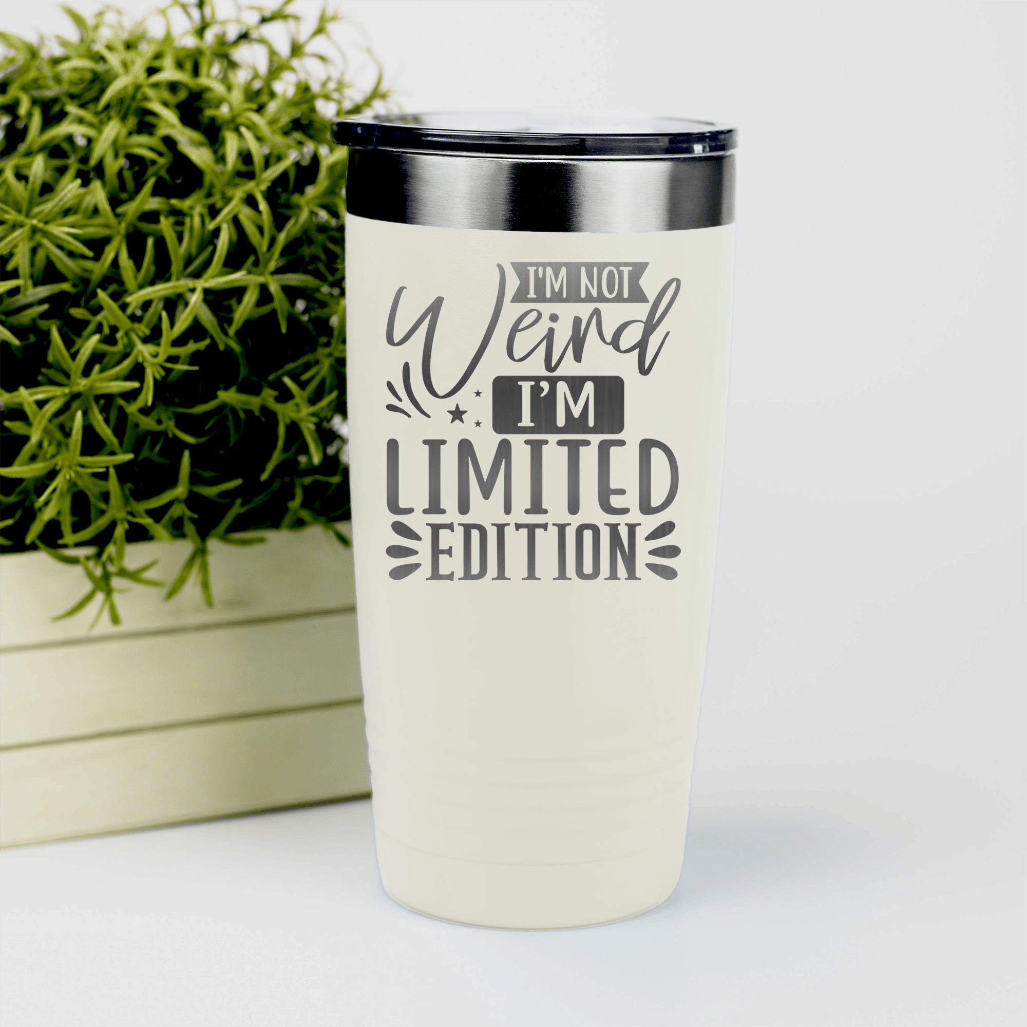 White pickelball tumbler Limited Edition