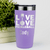 Light Purple Pickleball Tumbler With Live Love Pickle Design