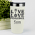 White Pickleball Tumbler With Live Love Pickle Design