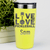 Yellow Pickleball Tumbler With Live Love Pickle Design