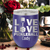 Purple Pickleball Wine Tumbler With Live Love Pickle Design