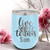 Light Blue Tennis For Her Wine Tumbler With Live Love Tennis Design